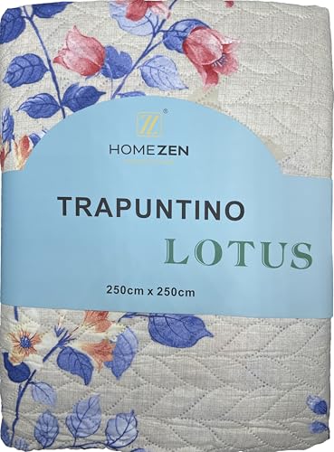 HOME ZEN HOUSEHOLD LINEN Edred&oacute;n de Verano Doble Cara ART LOTUS, Colcha 100g, Disponible 150 x 250...