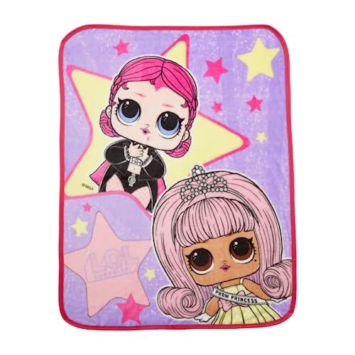 Franco LOL Surprise! Ropa de Cama Infantil Supersuave al Tacto de Seda, 40 x 50 Pulgadas (Producto...