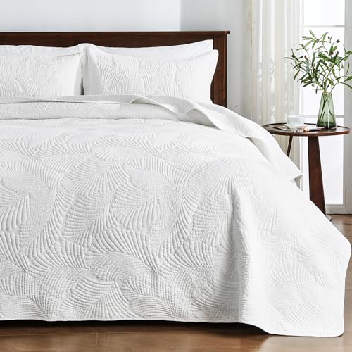 Qucover Colchas Acolchadas Camas 150 Suaves y C&oacute;modas de Algod&oacute;n,Cubrecama 230x250cm con un...