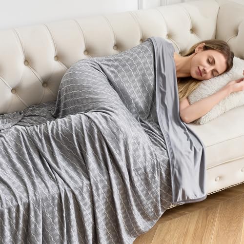 OIGAE Manta refrescante, fresca para cama y sof&aacute;, de 130 x 150 cm, delgada, ligera, transpirable,...