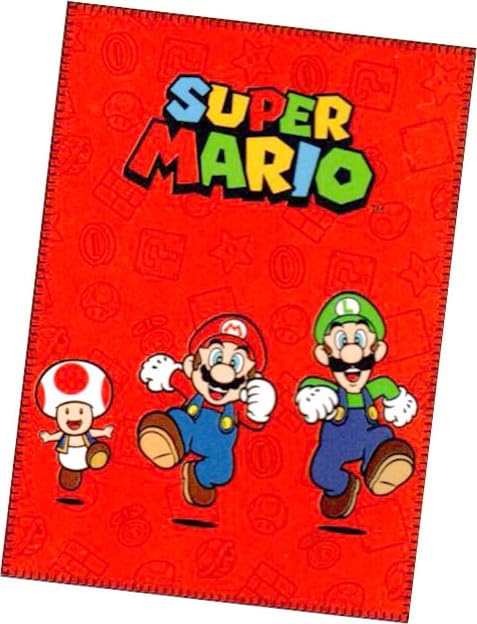 arlis - Manta Polar con Licencia Mario100 x 140 cm (Plaid Mario - A)