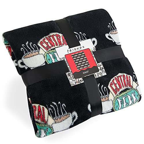 Friends Mantas para Sofa, Manta Polar Extra Suaves con Dise&ntilde;o Central Perk, Mantas para Cama Color...