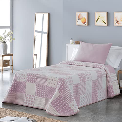 VIALMAN Colcha Bouti Ligera Sofia 21 para Cama Individual de 105 cm | Colcha Cama 105 | Tamaño...