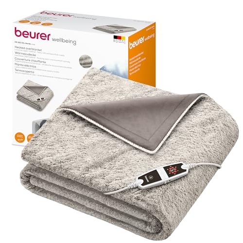 Beurer Manta térmica nórdica HD 150 XXL con apagado automático, 200 x 150 cm, 6 ajustes de...