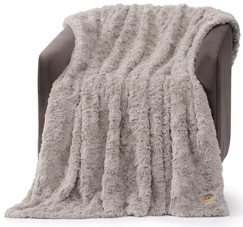 UGG Adalee 10484 - Manta Reversible de Piel sint&eacute;tica Suave, esponjosa, mullida, Lujosa, acogedora,...