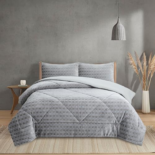NH NOVOTEXTIL HOGAR Edred&oacute;n Invierno Sherpa Cama 135 (230x260) Extra Grueso 560gr/m2 Efecto...