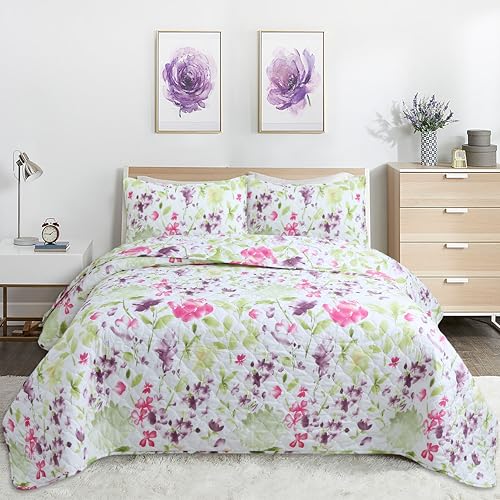 Colcha Boutí Cama 150 (250x270) Estampada – Cubrecama Ligero y Transpirable para Verano y...