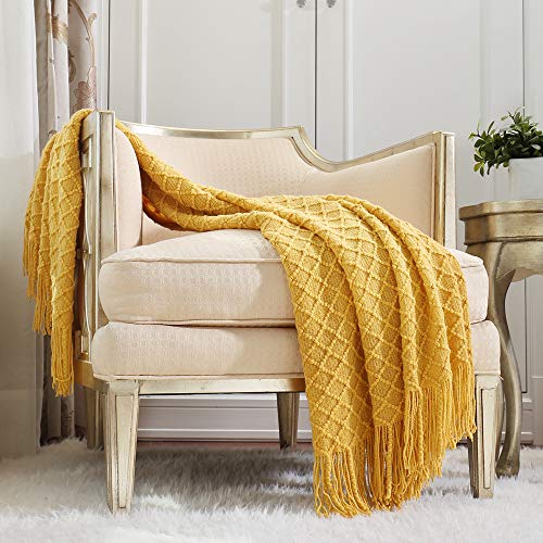CREVENT - Manta Decorativa Tejida para el sof&aacute;, la Silla, la Cama o para Viajes, c&aacute;lida, Ligera,...