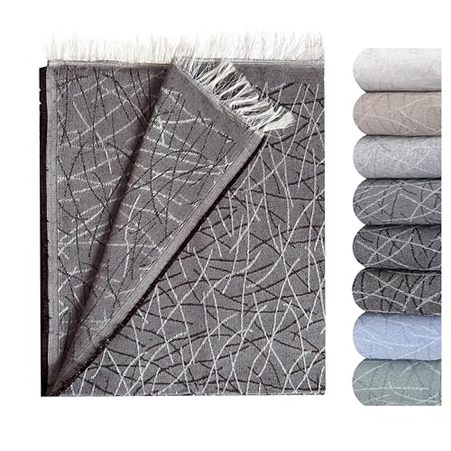 GFD Textiles - Colcha Foulard Lagos Caf&eacute; 180x290 cm | Manta Plaid Foulard Protectora para Sof&aacute; de...