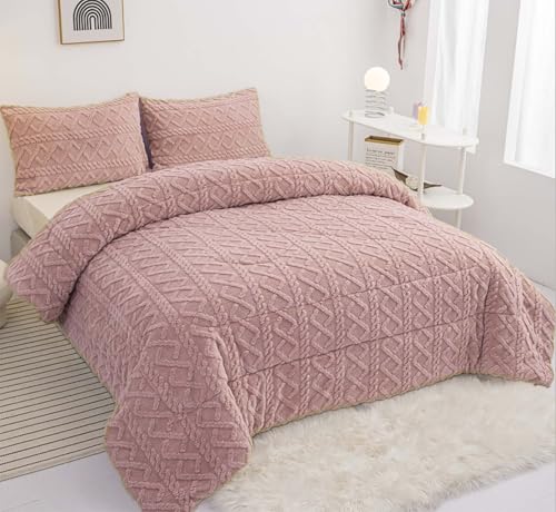 BESCH Edred&oacute;n Invierno Borreguillo N&oacute;rdico 240x260cm para Cama 135/150 con 2 Funda Almohada -...