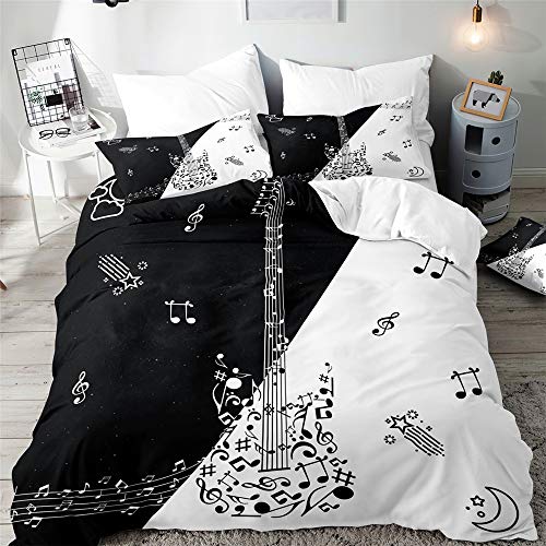 Surwin Juegos de Fundas para Edred&oacute;n y Almohada 3 Piezas, Microfibra 3D Juego de Cama para Cama 135...