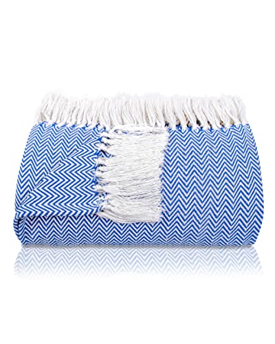 Gr&auml;fenstayn Colcha Premium con Flecos - 100% Algod&oacute;n - 220 x 240 cm XXL - Manta de Verano con...