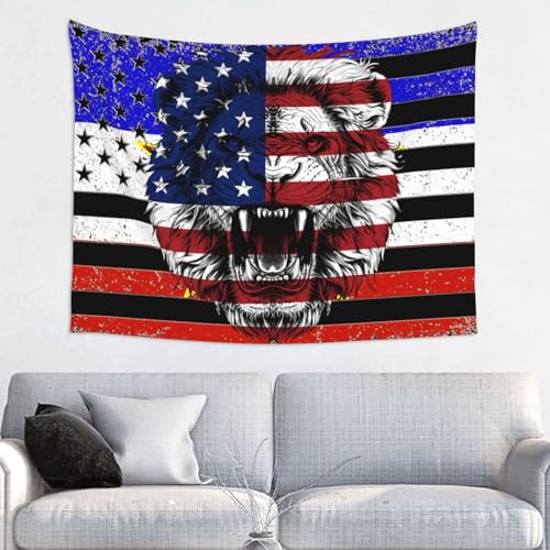 Tapiz Pared Yugoslavia Bandera Yugoslava Bandera De Am&eacute;rica Cabeza De Le&oacute;n Rey Tapiz De Pared...