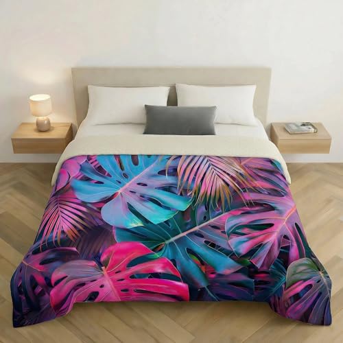 Riad Arredo Colcha de matrimonio para primavera y verano, con impresi&oacute;n digital, 250 x 250 cm,...