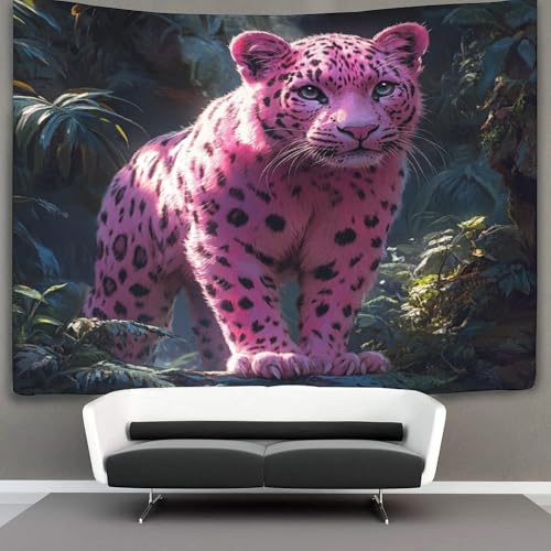kaiyun Estilo selv&aacute;tico Tapiz Pared,Pantera Rosa Tapices De Pared,Colcha De P&iacute;cnic,Manta De Pared,...