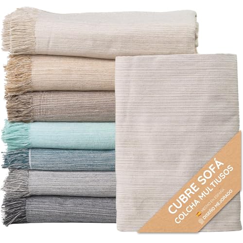 Jarapa Home Made with love Colcha Multiusos; Plaid Sofa, Manta Foulard, Cubre Cama, Foulard para...