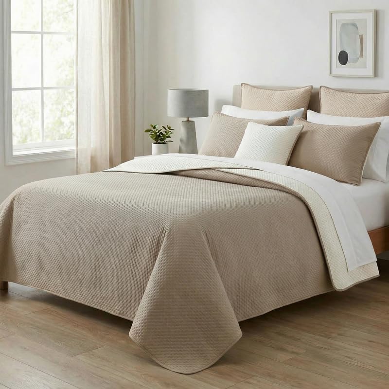 MAXIME MAISON - Colchas Cama 135 (220x260cm) Colcha Verano Cama 135 (100 gr/mq) Cubrecama Verano...