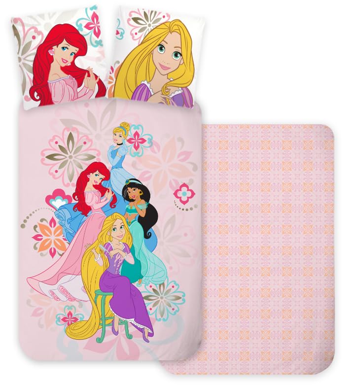 Juego de ropa de cama, dise&ntilde;o de princesa Ariel, jazm&iacute;n, Cenicienta, funda n&oacute;rdica de 135/140 x...